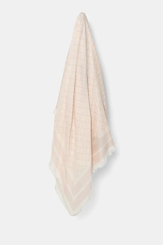 Платок с примесью шёлка BOSS Laik ткань розовый 50521800