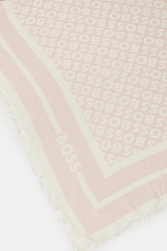 Платок с примесью шёлка BOSS Laik 50521800 розовый AW25