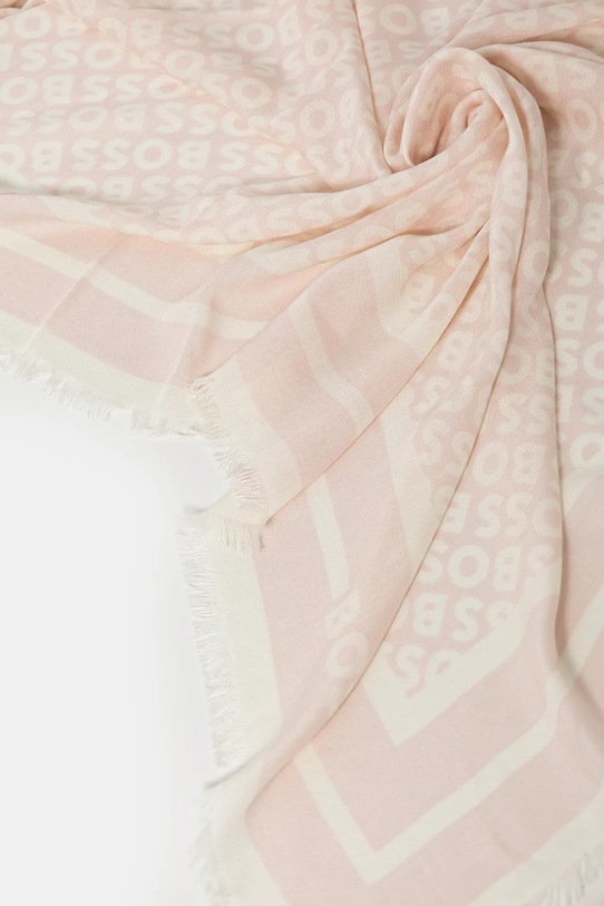Аксессуары Платок с примесью шёлка BOSS Laik 50521800 розовый