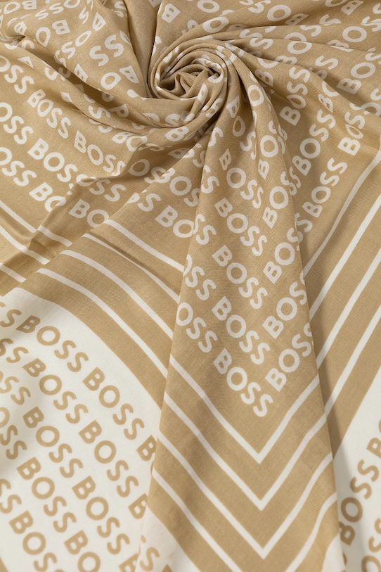 Doplňky Hedvábný šátek BOSS 50521800 béžová