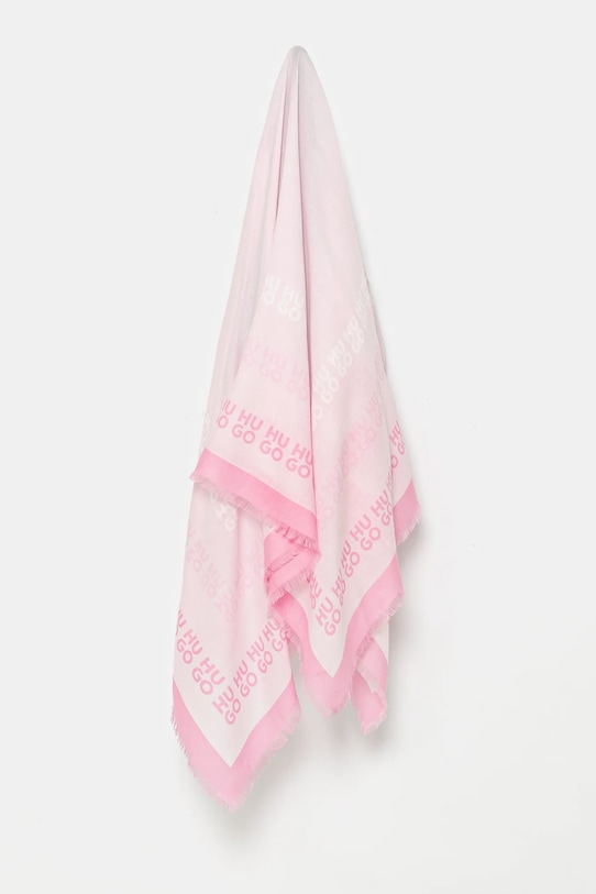 HUGO chusta tkanina różowy 50517680