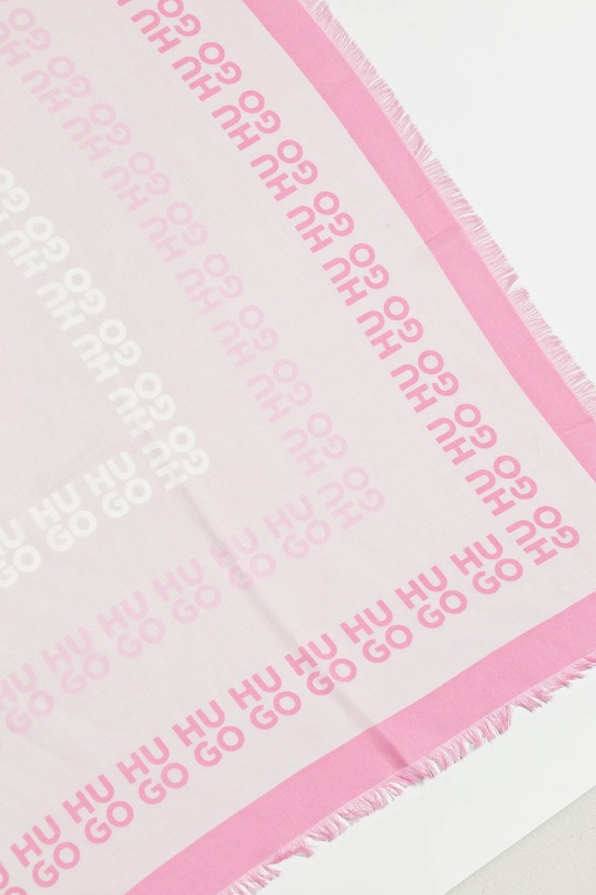 HUGO chusta 50517680 różowy SS25