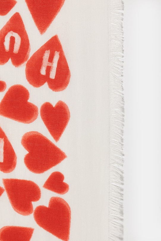 HUGO chusta Alycia 50517680 czerwony AW25