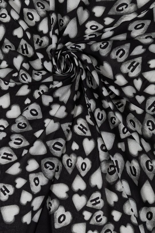 Šátek HUGO Alycia 50517680 černá AW25