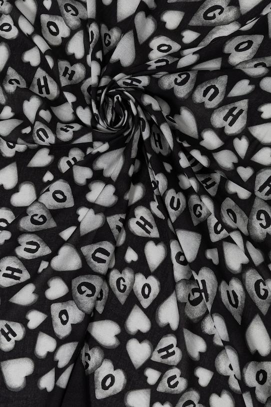 Šátek HUGO Alycia 50517680 černá AW25