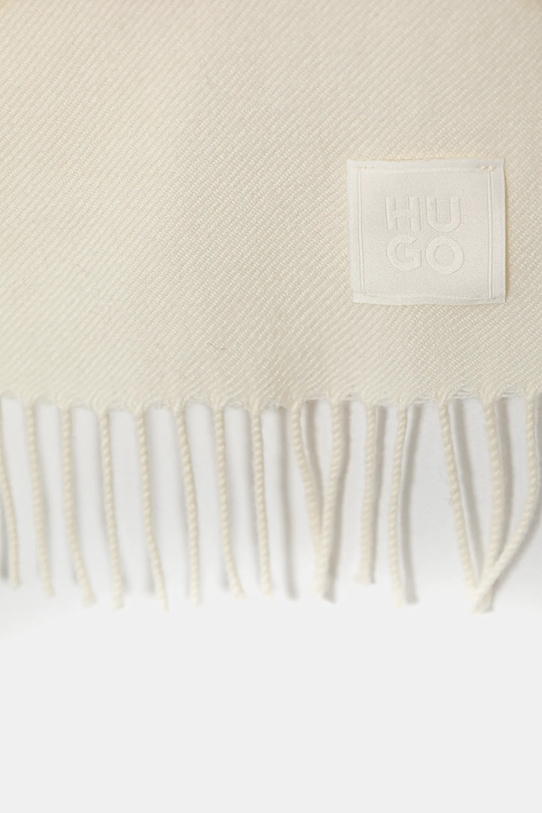 Volnen šal HUGO Bisette 50517683 bež AW25