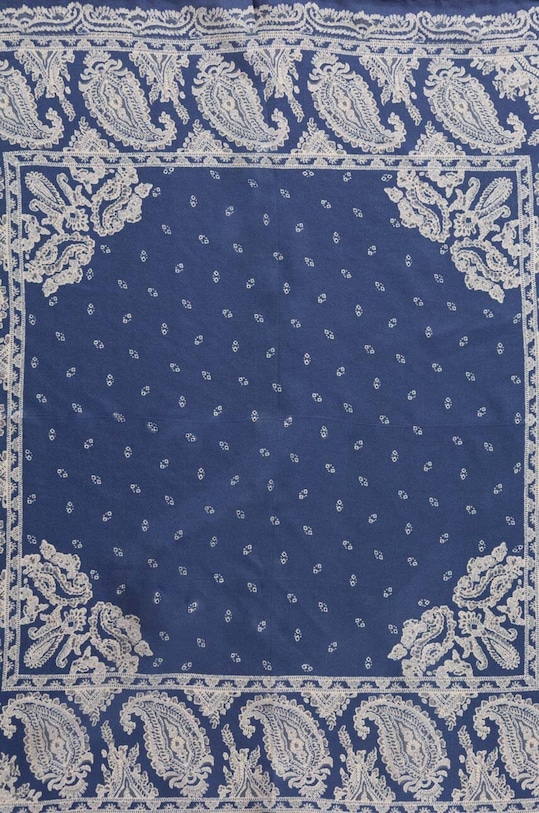 Lauren Ralph Lauren apaszka jedwabna 454953604 niebieski AW24