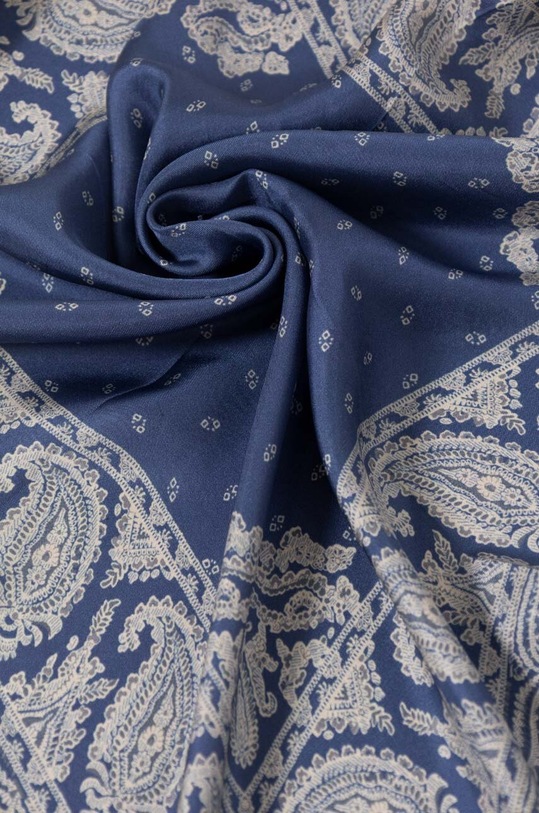 Akcesoria Lauren Ralph Lauren apaszka jedwabna 454953604 niebieski