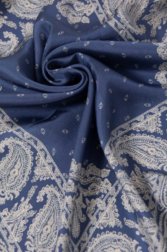 Akcesoria Lauren Ralph Lauren apaszka jedwabna 454953604 niebieski