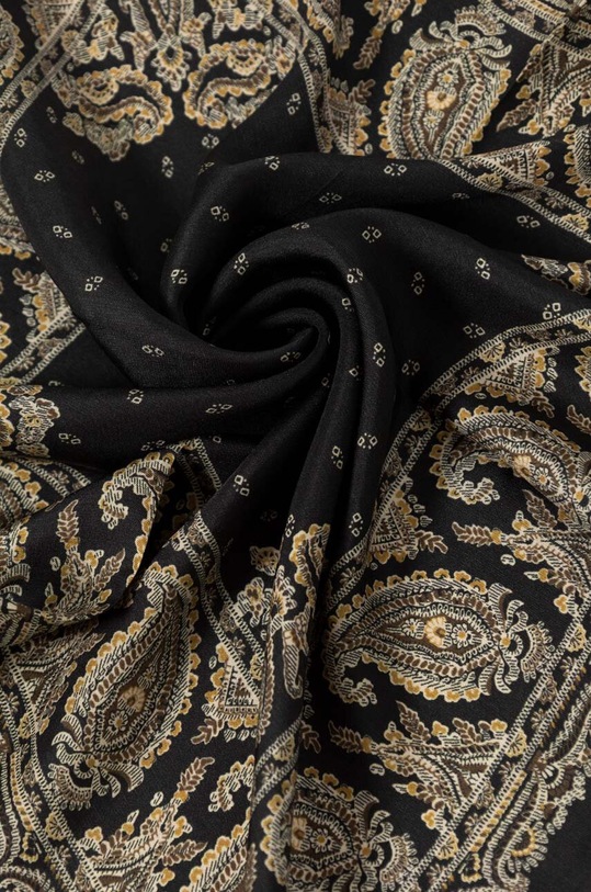 Akcesoria Lauren Ralph Lauren apaszka jedwabna 454953604 czarny