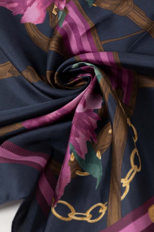 Kiegészítők Lauren Ralph Lauren selyem kendő 454953620 sötétkék