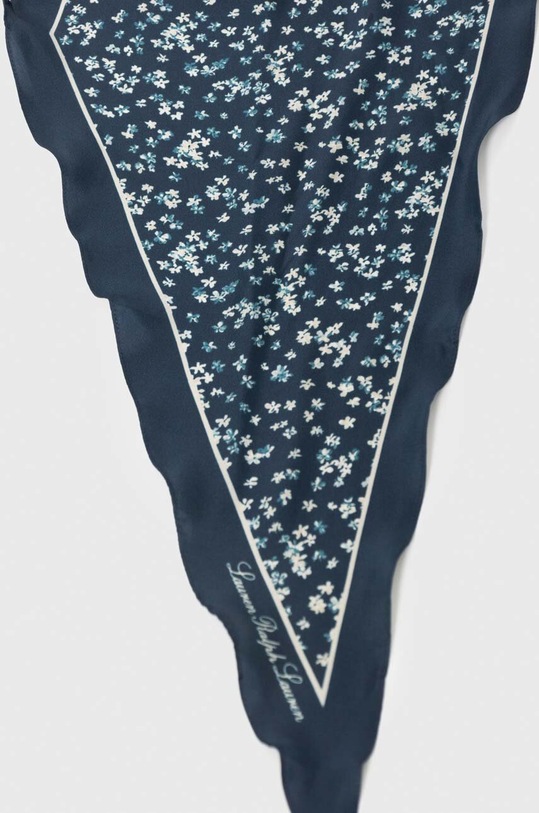 Lauren Ralph Lauren apaszka jedwabna 454953622 granatowy AW24