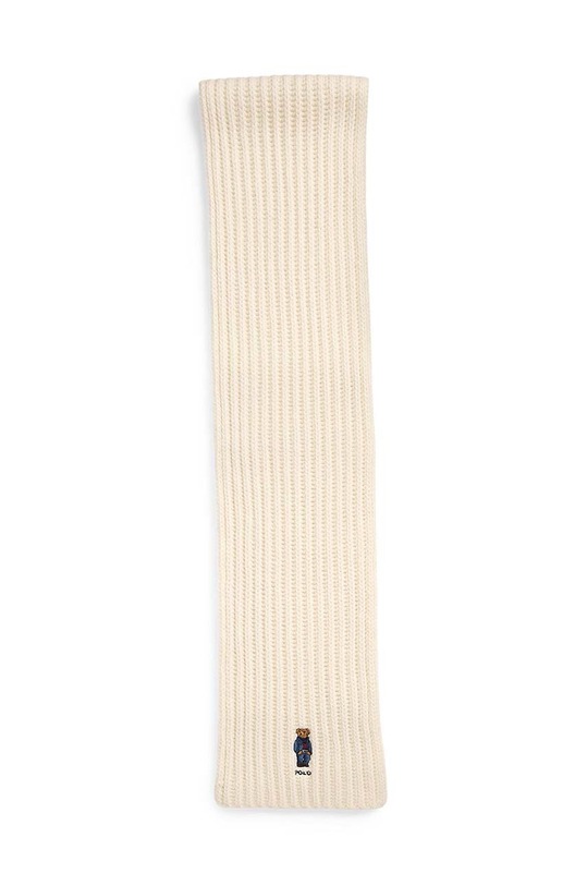 Polo Ralph Lauren szalik wełniany 455931877 beżowy AW24