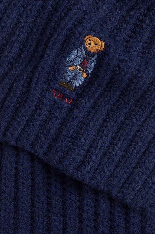 Akcesoria Polo Ralph Lauren szalik wełniany 455931877 niebieski
