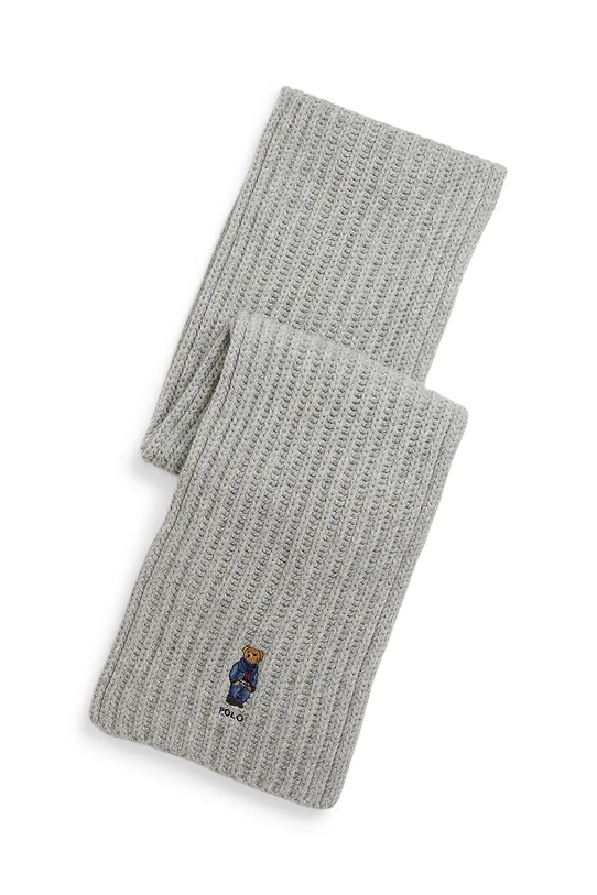 Volnen šal Polo Ralph Lauren Pletenina siva 455931877