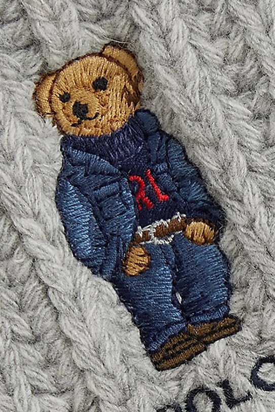 Volnen šal Polo Ralph Lauren 455931877 siva AW25