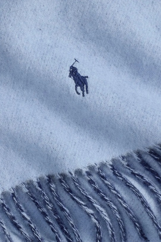 Doplňky Vlněná šála Polo Ralph Lauren 455954371 námořnická modř