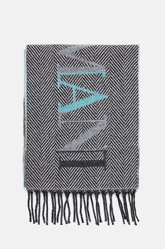 Kratki vuneni šal Emporio Armani 635002.4F300 crna AW24