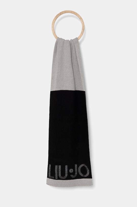 Шарф Liu Jo трикотаж чорний 2F4038.M0300