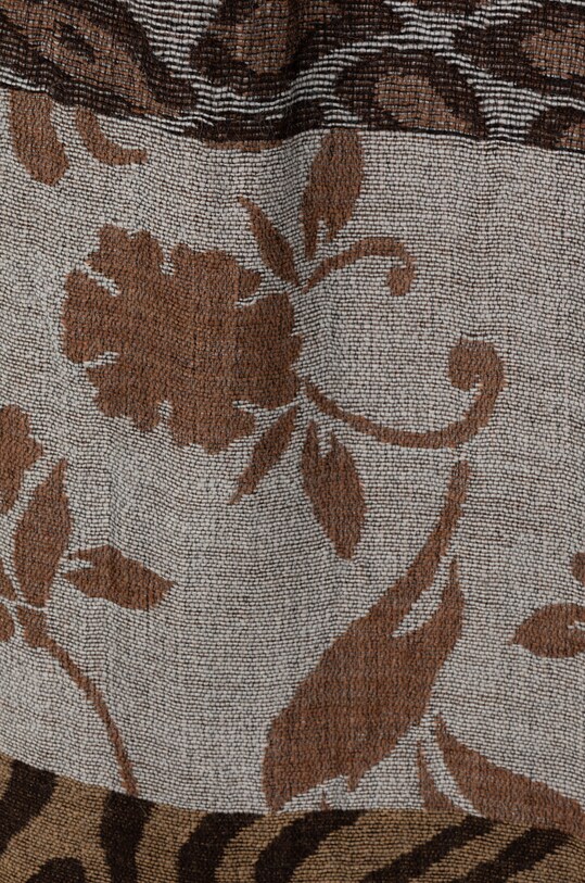 Šatka s prímesou vlny Liu Jo 2F4012.T0300 hnedá AW24