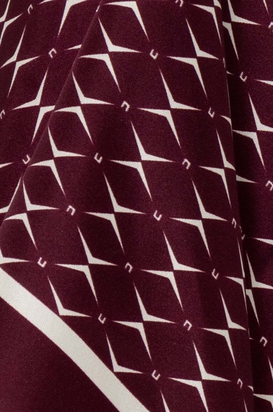 Elisabetta Franchi selyem kendő FO02L46E2 burgundia AW24