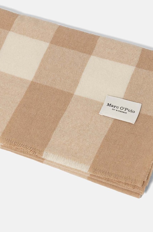 Marc O'Polo szalik wełniany 408803002169 beżowy AW24