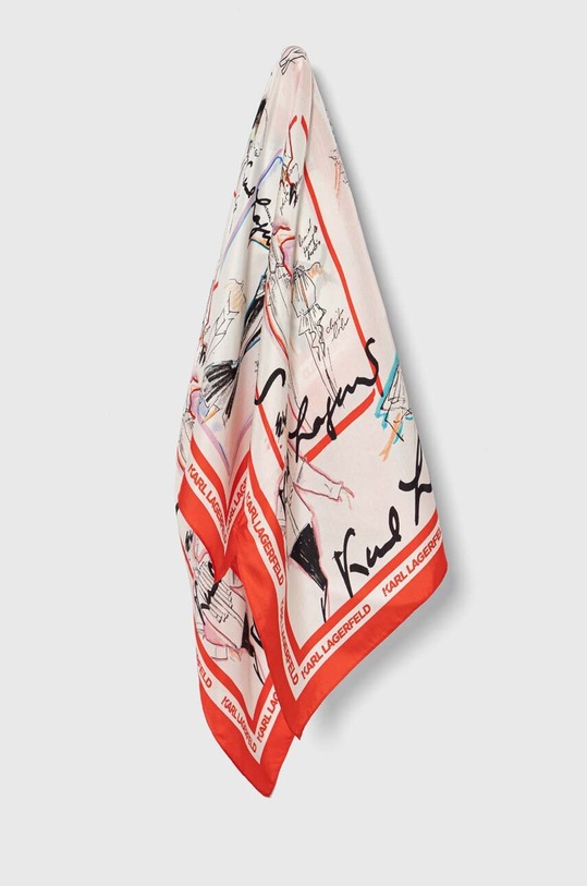 Karl Lagerfeld esarfa de matase matase multicolor 245W3309