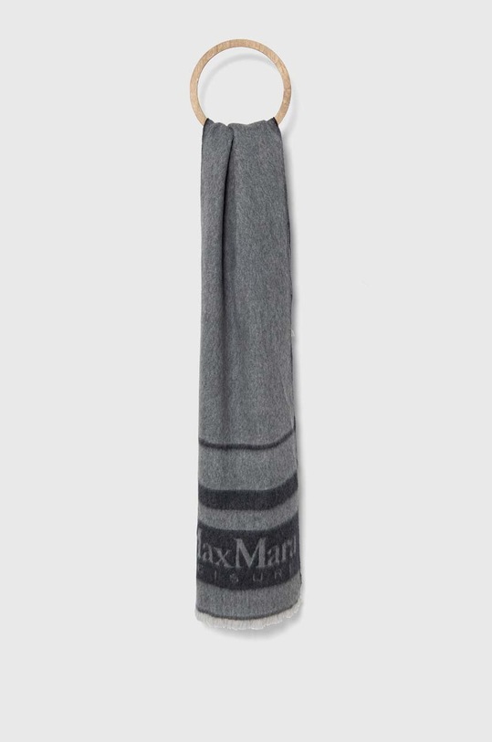 Max Mara Leisure esarfa de lana panza gri 2426546028600