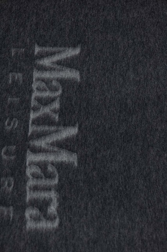 Max Mara Leisure szalik wełniany 2426546028600 szary AW24