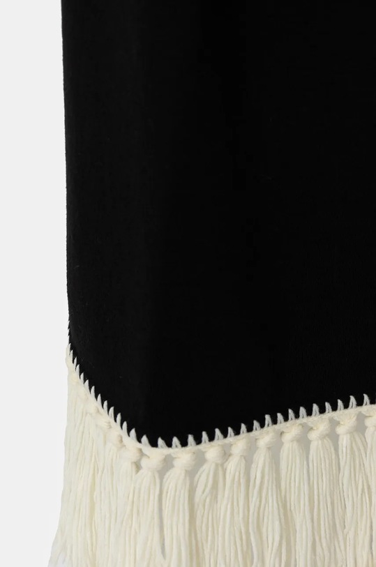 Luisa Spagnoli szalik wełniany MUSIC 58427 czarny AW24