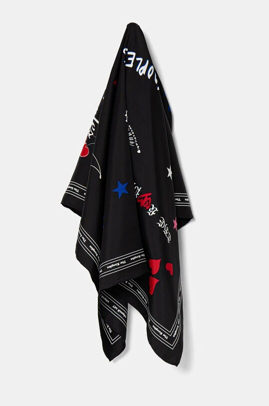 The Kooples esarfa de matase matase negru AFFO29080K