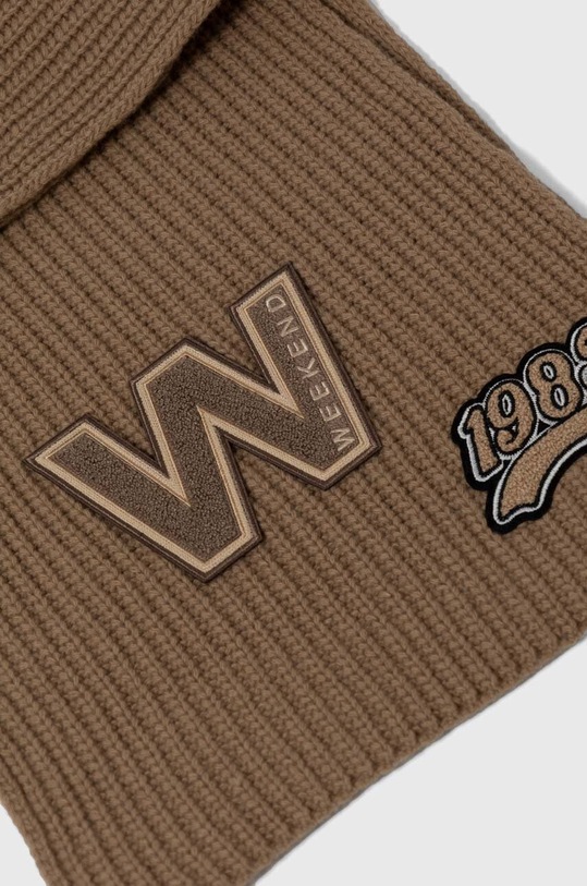 Vlněná šála Weekend Max Mara 2425746015600 hnědá AW24