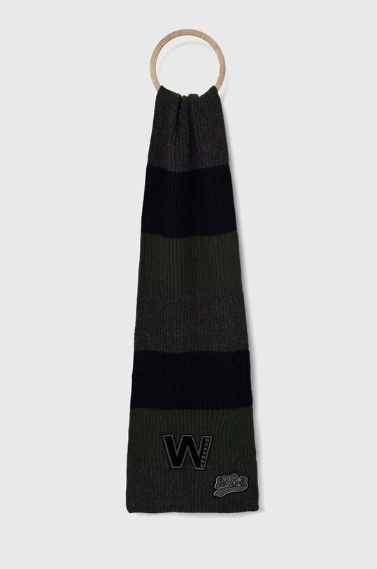 Шерстяной шарф Weekend Max Mara шерсть серый 2425746015600