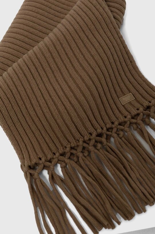 Weekend Max Mara szalik wełniany 2425746035600 brązowy AW24