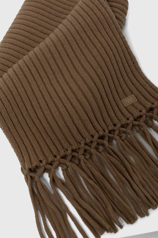 Vlněná šála Weekend Max Mara 2425746035600 hnědá AW24