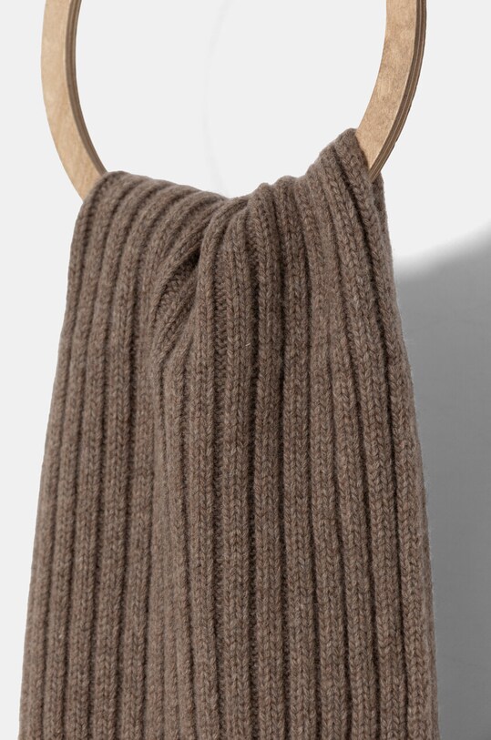 Шерстяной шарф Weekend Max Mara 2425746035600 коричневый AW24