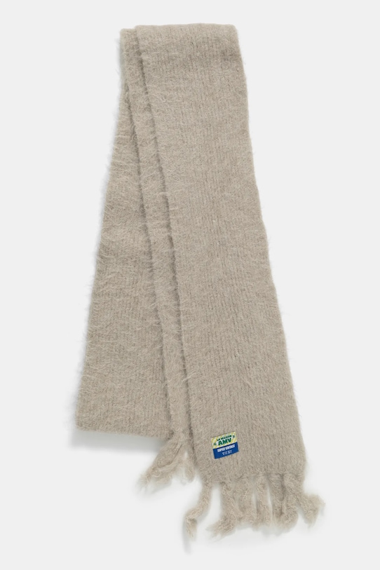 Vlněná šála American Vintage BYM20AH24 šedá AW24