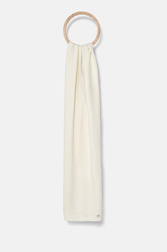 Шарф з домішкою вовни Pepe Jeans YELA SCARF з додаванням вовни бежевий PL060200