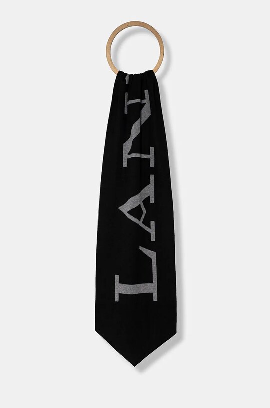 Шарф Lanvin вовна чорний 6L318E.U7713