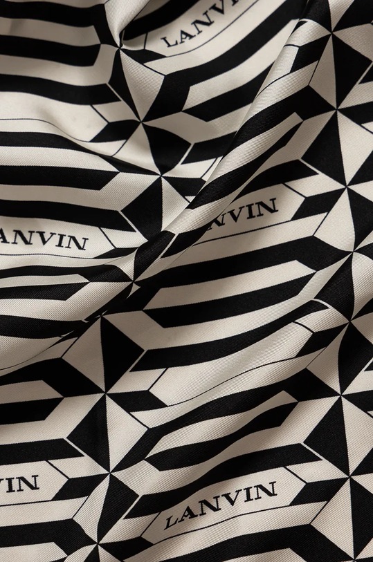 Doplňky Hedvábný šátek Lanvin 6L9090.SS173 černá