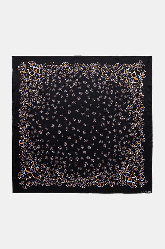 Doplňky Hedvábný šátek Lanvin 6L9090.SS671 černá