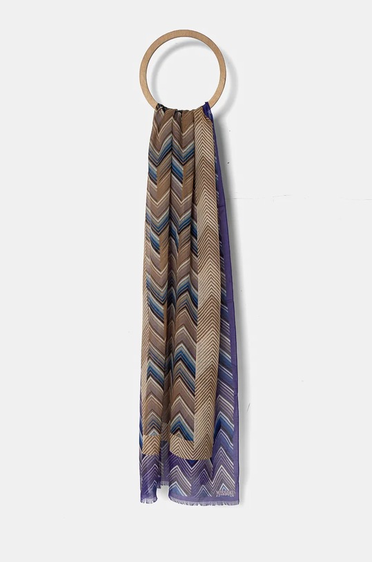 Hedvábná šála Missoni látka vícebarevná SAXRSLD9777