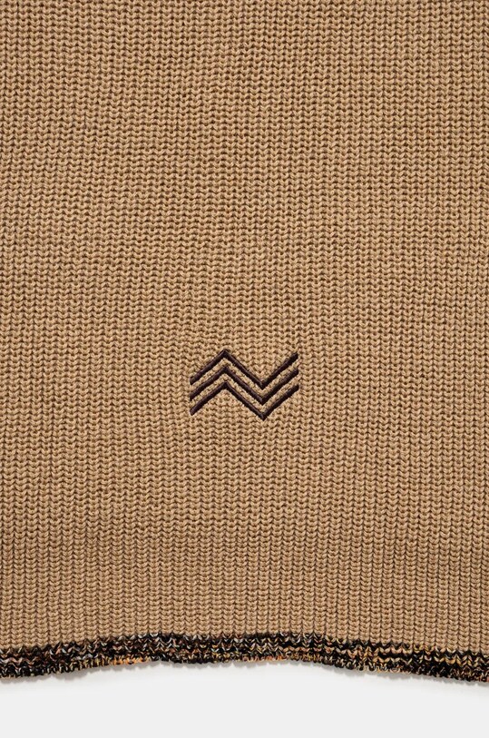 Missoni szalik wełniany SC32WOD9829 beżowy AW24