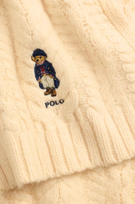 Αξεσουάρ Μάλλινο κασκόλ Polo Ralph Lauren 455961992 μπεζ