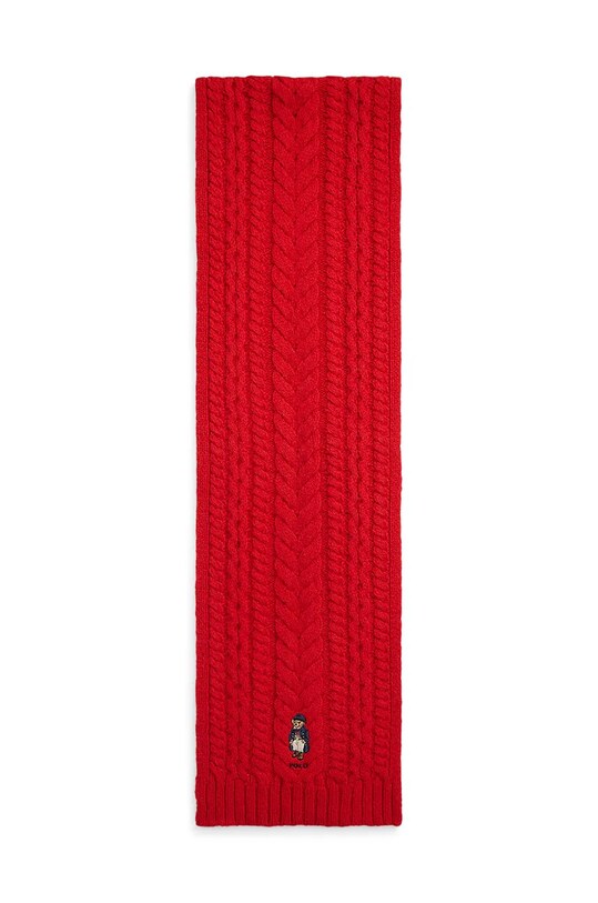 Вовняний шарф Polo Ralph Lauren 455961992 червоний AW24