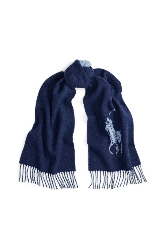 Vlněná šála Polo Ralph Lauren 455954331 námořnická modř AW25