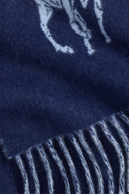 Doplňky Vlněná šála Polo Ralph Lauren 455954331 námořnická modř