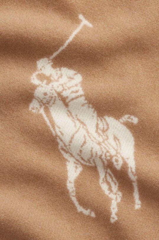 Αξεσουάρ Μάλλινο κασκόλ Polo Ralph Lauren 455954331 μπεζ
