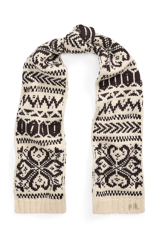 Vlnený šál Polo Ralph Lauren vlna béžová 455962000