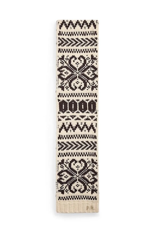 Μάλλινο κασκόλ Polo Ralph Lauren 455962000 μπεζ AW24